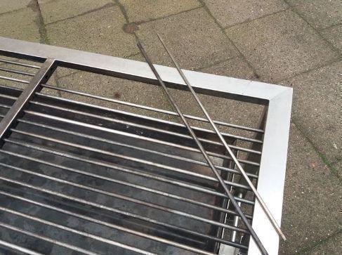 Großer Holzkohlegrill Edelstahl, Grillfläche 100 x 50 cm – 4