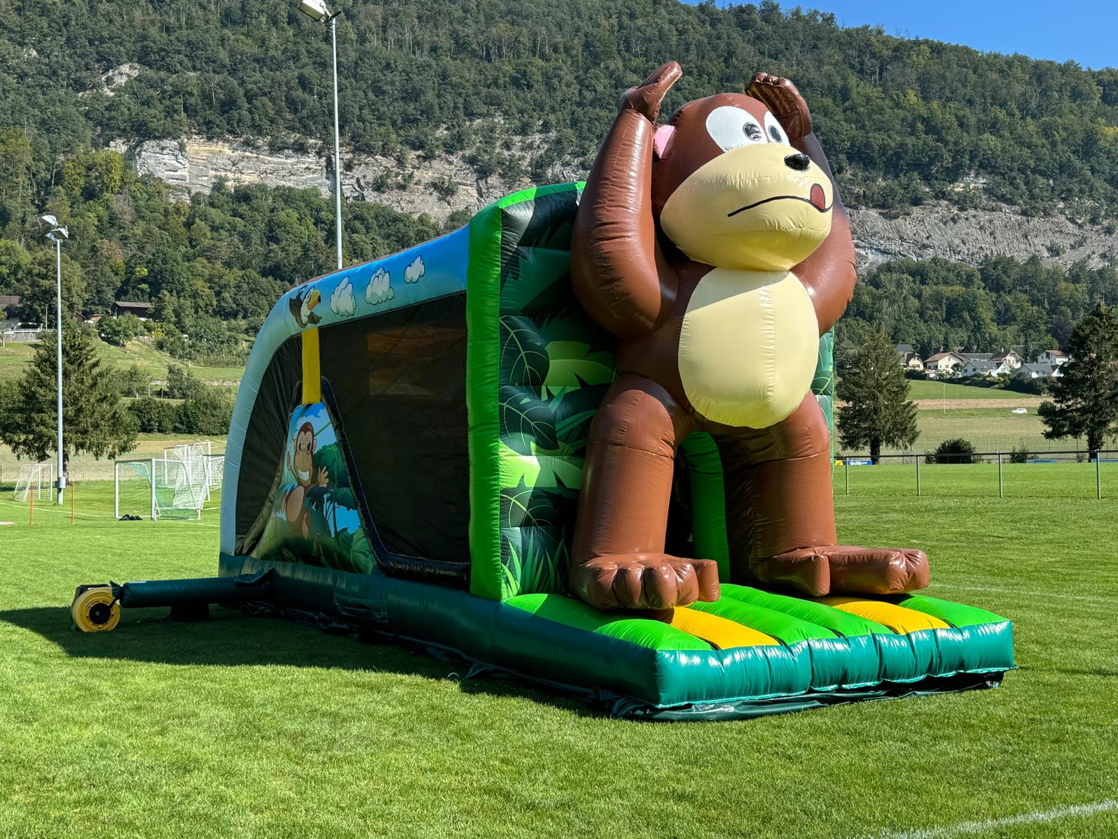 Huepfburg Gorilla Hindernisbahn mieten bei Axess (Inhaber/Kontakt Daniel Häfliger)