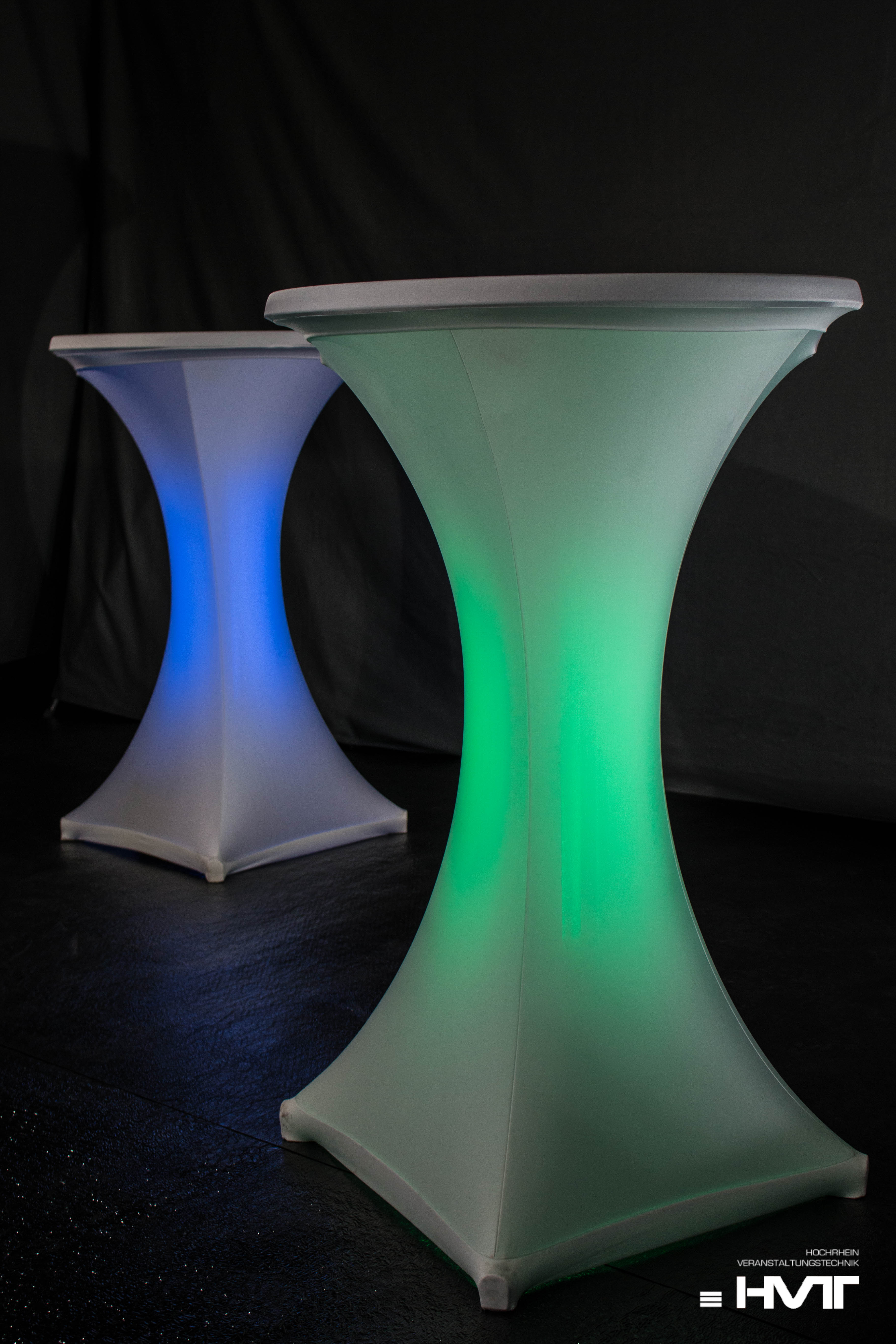 Stehtisch inkl. LED Beleuchtung und Husse