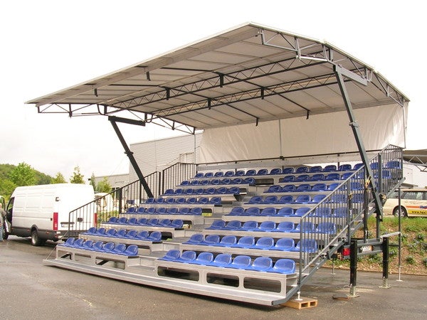 Mobile Tribüne Freestand Medium - 114 Sitzplätze – 2