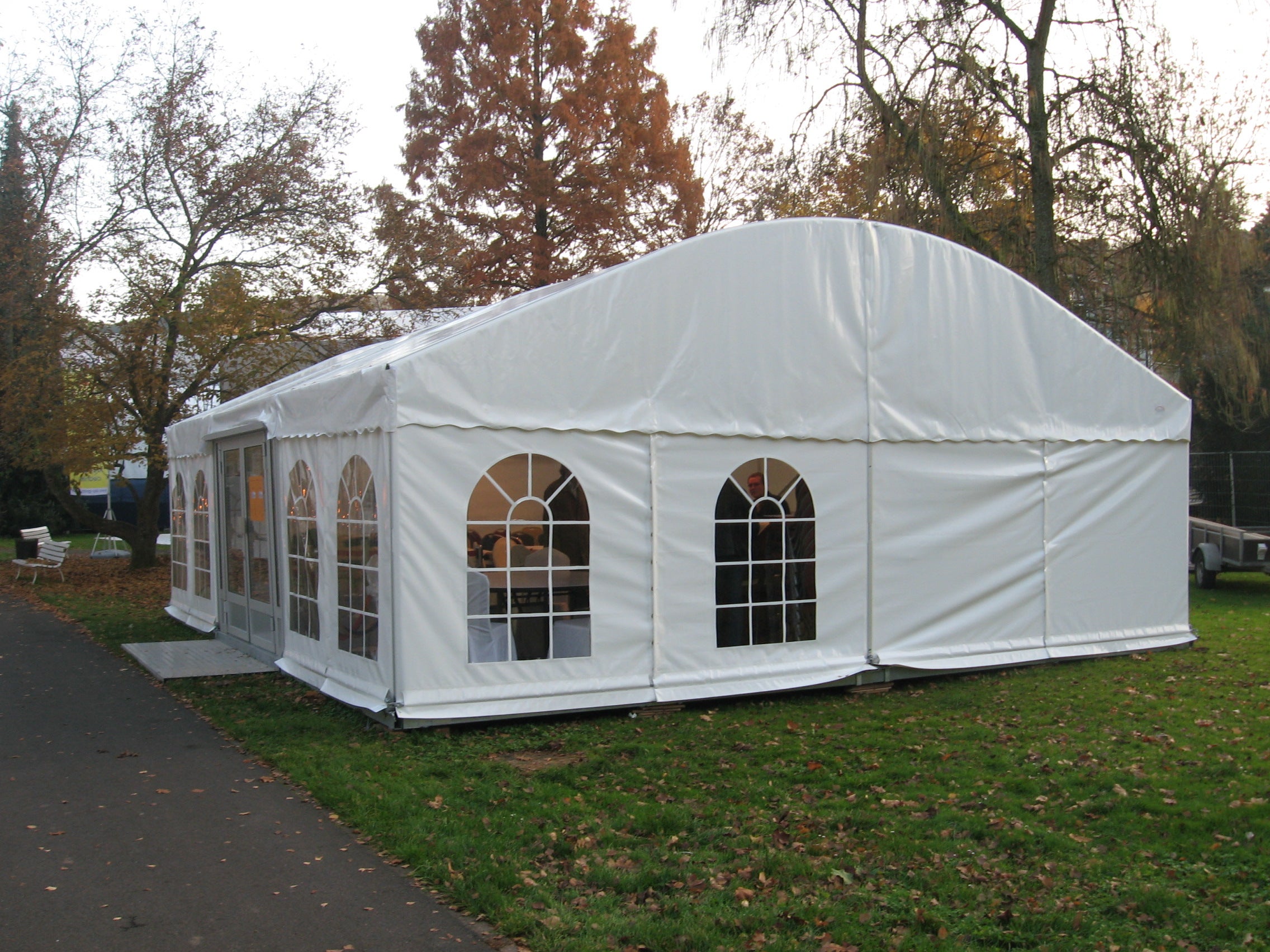 Partyzelt, Bierzelt, Festzelt, Hochzeit ,weiß mit Fenster – 4