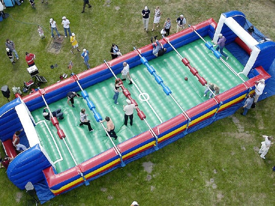 Mega Fußballkicker XXL | Riesenkicker | XXL Table Soccer mit Luftboden mieten – 3