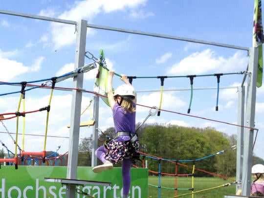 Hochseilgarten für Kinder / Mobilen Klettergarten mieten – 2
