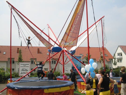 Bungee Trampolin | Quarter Tramp | 4-er Bungee  für Veranstaltungen mieten – 3