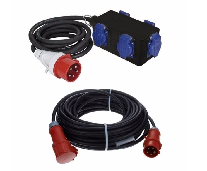 16A Unterverteilung inkl. 10m 16A Kabel | Kraftstromverteilung für Events mieten