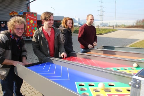 Fußballderby / Fußballrennen / Kirmesspiel mit Fussballern mieten – 2