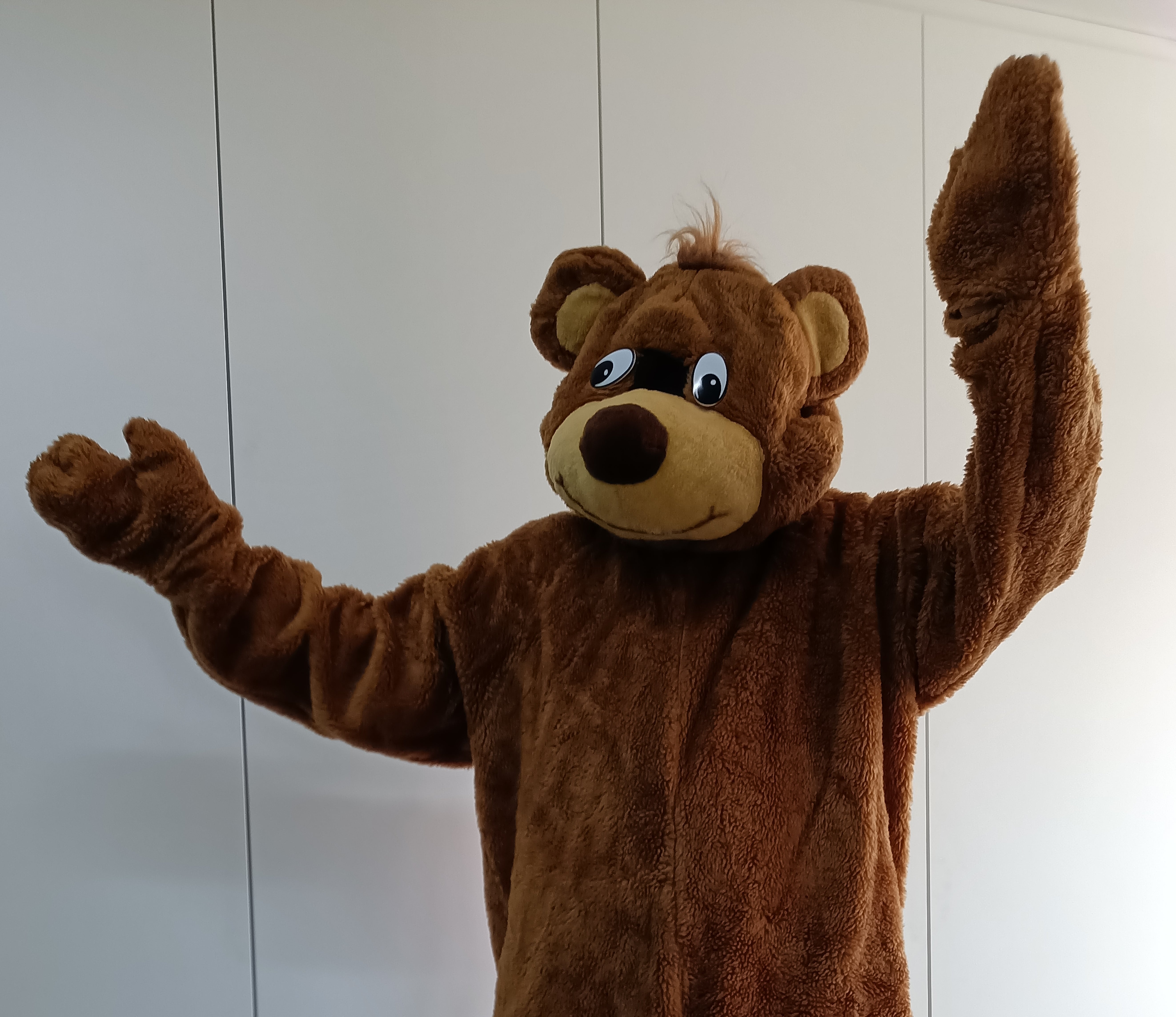 Brownie der Bär Walkact / Laufkostüm Performance