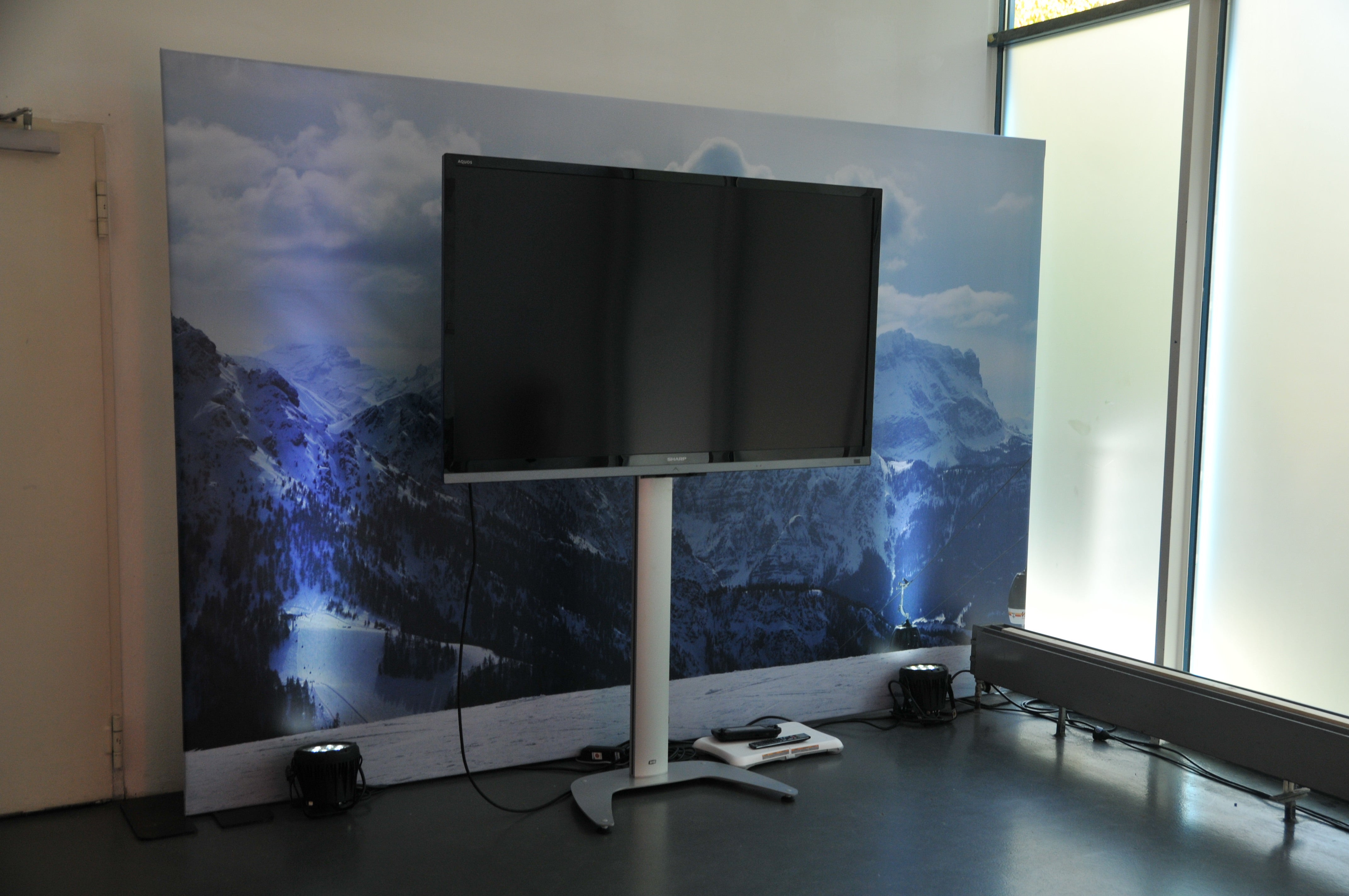 Fernseher, 85 Zoll, TV, Bildschirm, Display, Samsung, Full HD LED, Leinwand, LED, PUblic Viewing, WM, Fussball, Wm Special, TV
