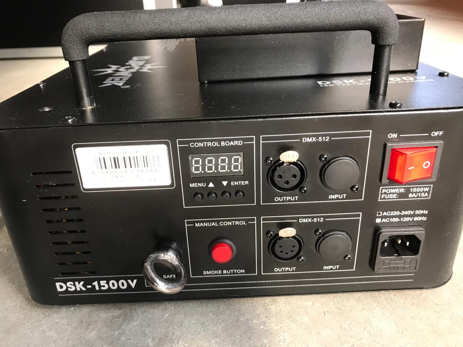 Nebelmaschine, DJ Power, Nebel, Fog, Licht, DSK-1500V, Nebelfluid, Rauch, Effekt, Lichttechnik, Eventtechnik, Party, Disco, Club, Bühnenshow, Event, Show, Performance, Künstler, Ausleuchtung, Highligh – 4