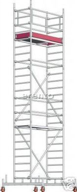 Rollgerüst Arbeitsbühne 0,75x1,8 Arbeitshöhe 7,3m