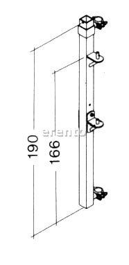 Gerüstbefestigung für Seilzug – 2