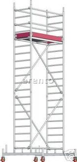 Rollgerüst Arbeitsbühne 0,75x1,8 Arbeitshöhe 6,3m
