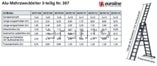 Leiter 3-teilig bis max 6,65m
