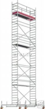 Fahrgerüst Arbeitsbühne 75x285cm Arbeitshöhe 11,6m
