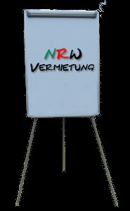 Flipchart (Dreibein mit Alu Rahmen) höhenverstellbar, magnetisch und b mieten in Wesel