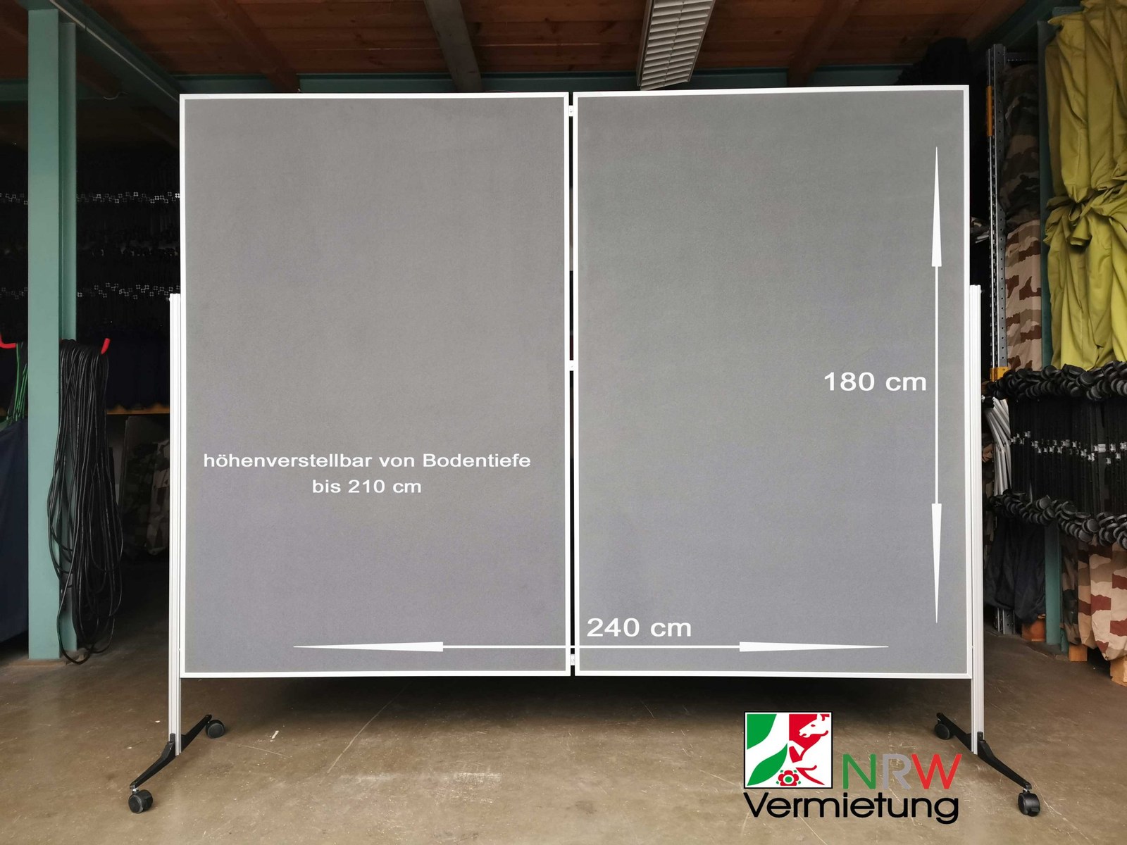 Pinnwand / Stellwand (XXL) – Trennwand mieten in Wesel
