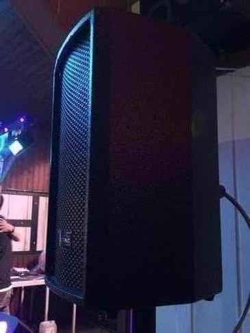 Party Musikanlage Tonanlage  Soundanlage mit zwei Lautsprecher, Mikrofon und Anschluss für ein Handy oder Tablett – 4