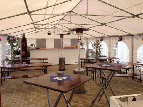 Festzeltgarnituren / Bierbänke / Bierzeltgarnitur / Bierbank / Festzeltgarnitur / Biertisch inkl. Hussen in Weiß – 3