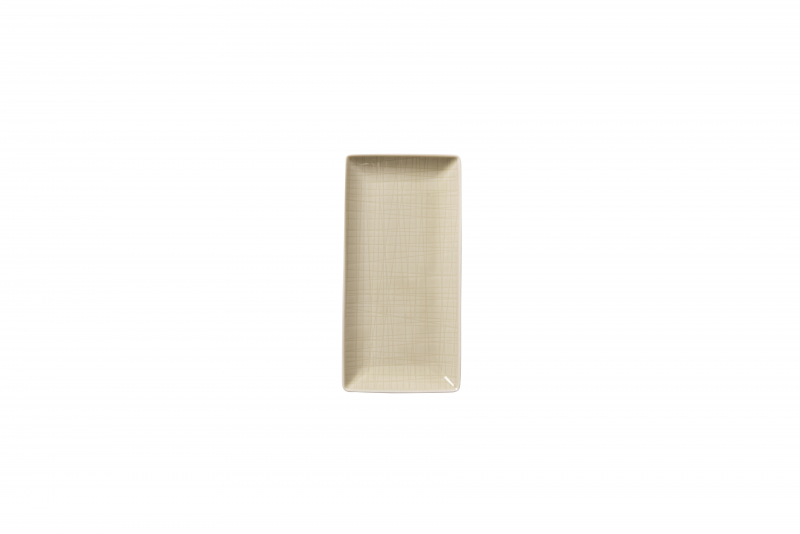 MESH Brotteller rechteck 20 x 10 cm, cream mieten