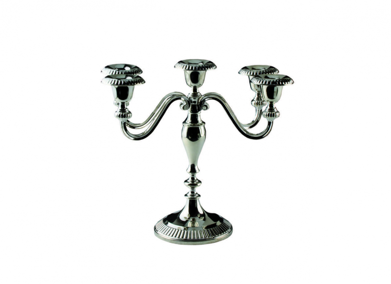 Kerzenleuchter, 5-armig, 25 cm mieten