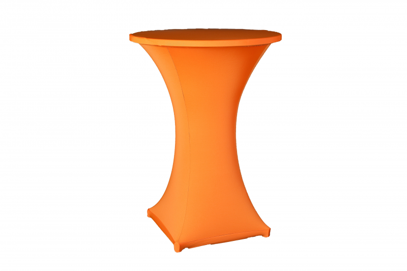 Stretchhusse für Stehtisch, orange mieten