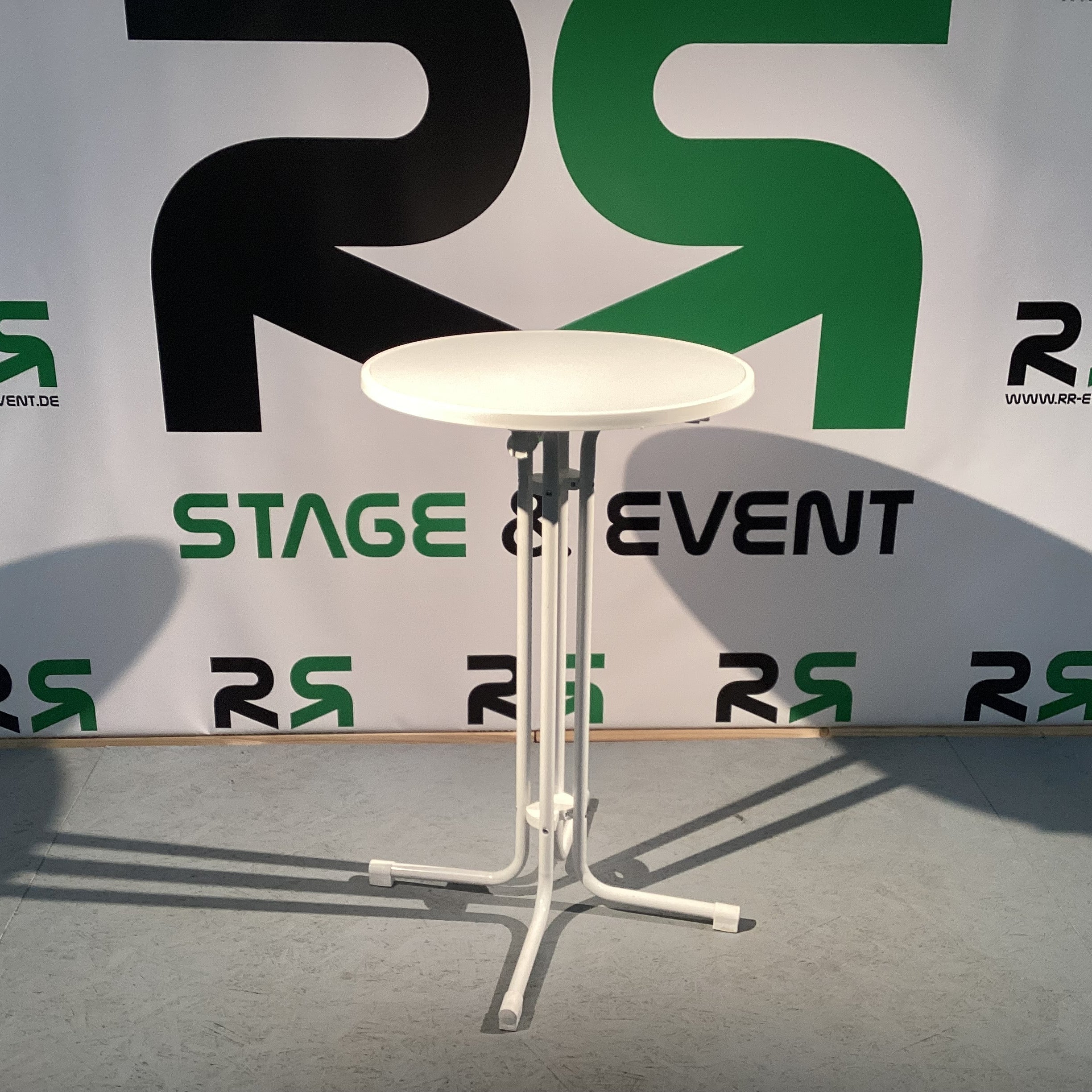 Bistrotisch Stehtisch Ø70cm für Husse in silber, schwarz oder weiß – 4