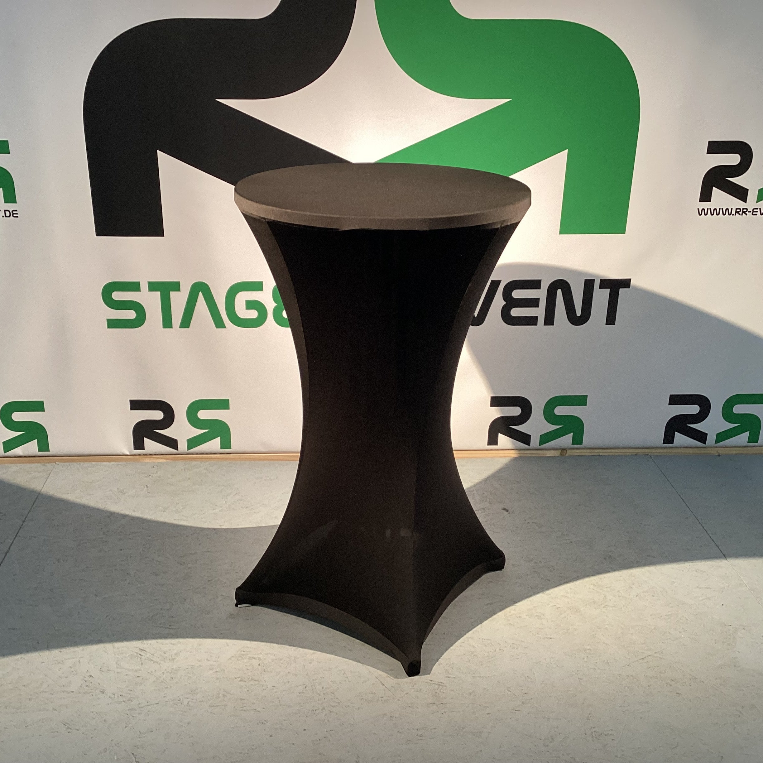 Bistrotisch Stehtisch Ø70cm für Husse in silber, schwarz oder weiß – 2