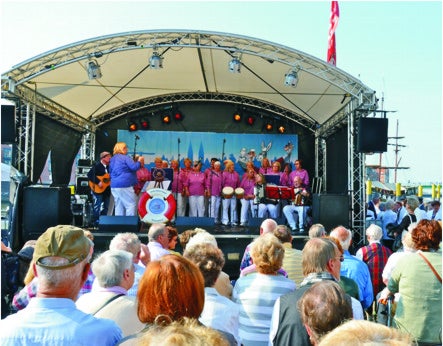Rundbogenbühne 6 x 4, Openair Bühne für Messe, Stadtfeste, und Industrie – 2