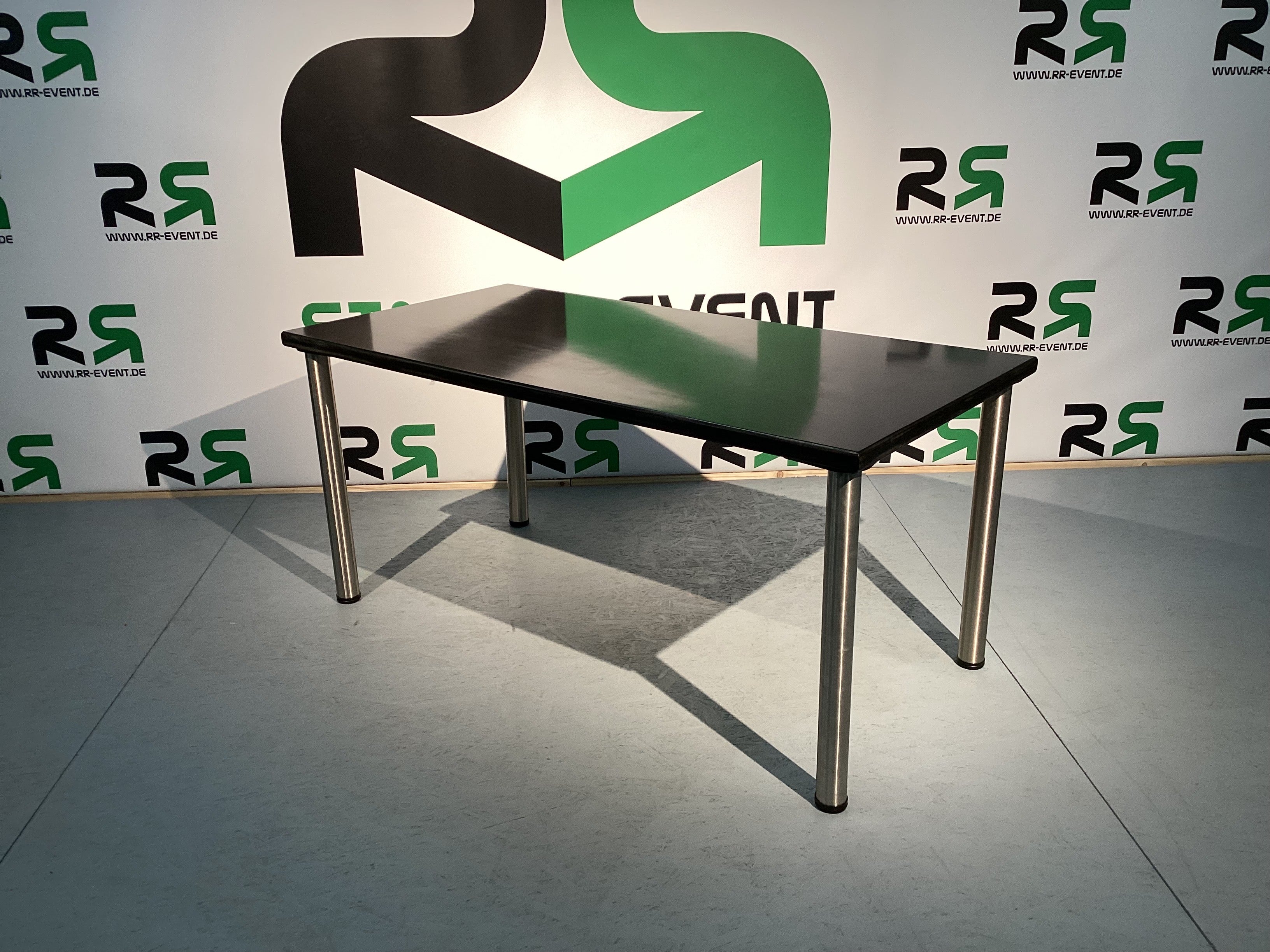 Tisch Banketttisch rechteckig schwarz 160 x 80 cm – 3
