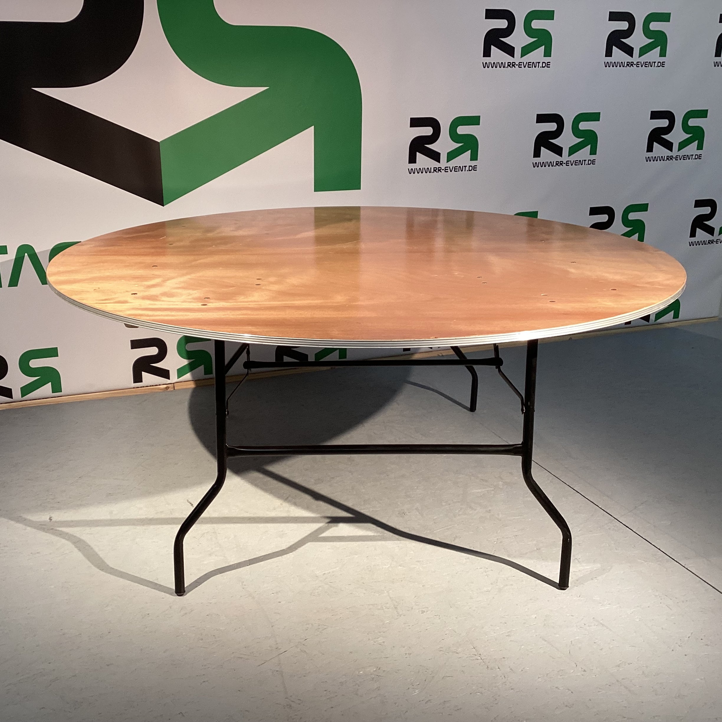 Runder Tisch, Hochzeitstisch, Bankett-Tisch 180 cm – stapelbar, klappbar – 3