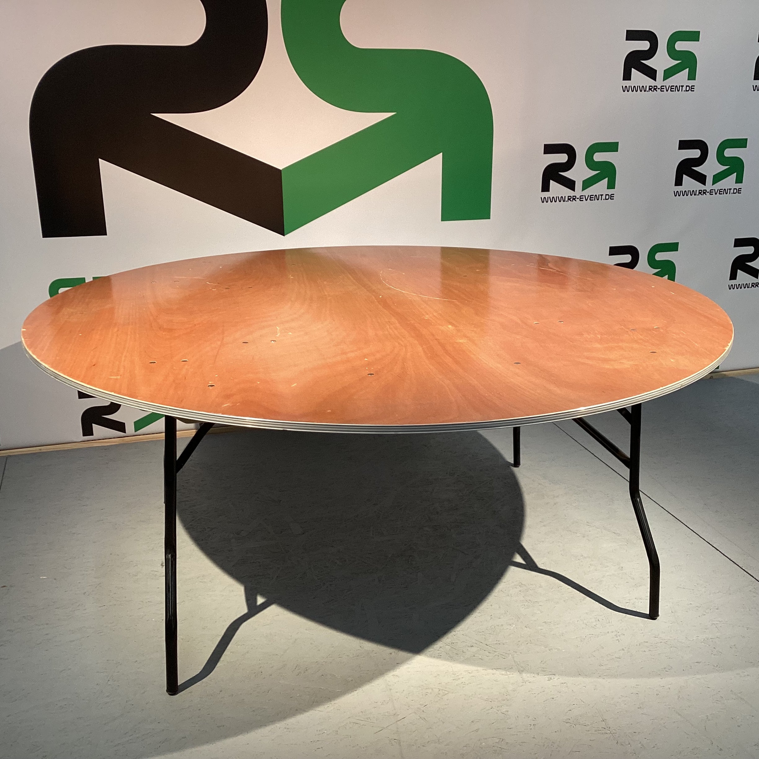 Runder Tisch, Hochzeitstisch, Bankett-Tisch 180 cm – stapelbar, klappbar – 2
