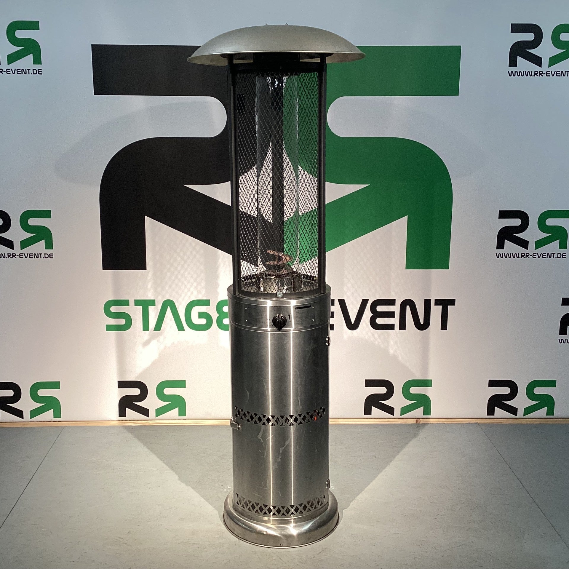 Gas-Heizpilz 11 kW – Gasheizer, Terrassenstrahler, offene Flamme, Heimlichkeitslicht, 360 Grad. – 4
