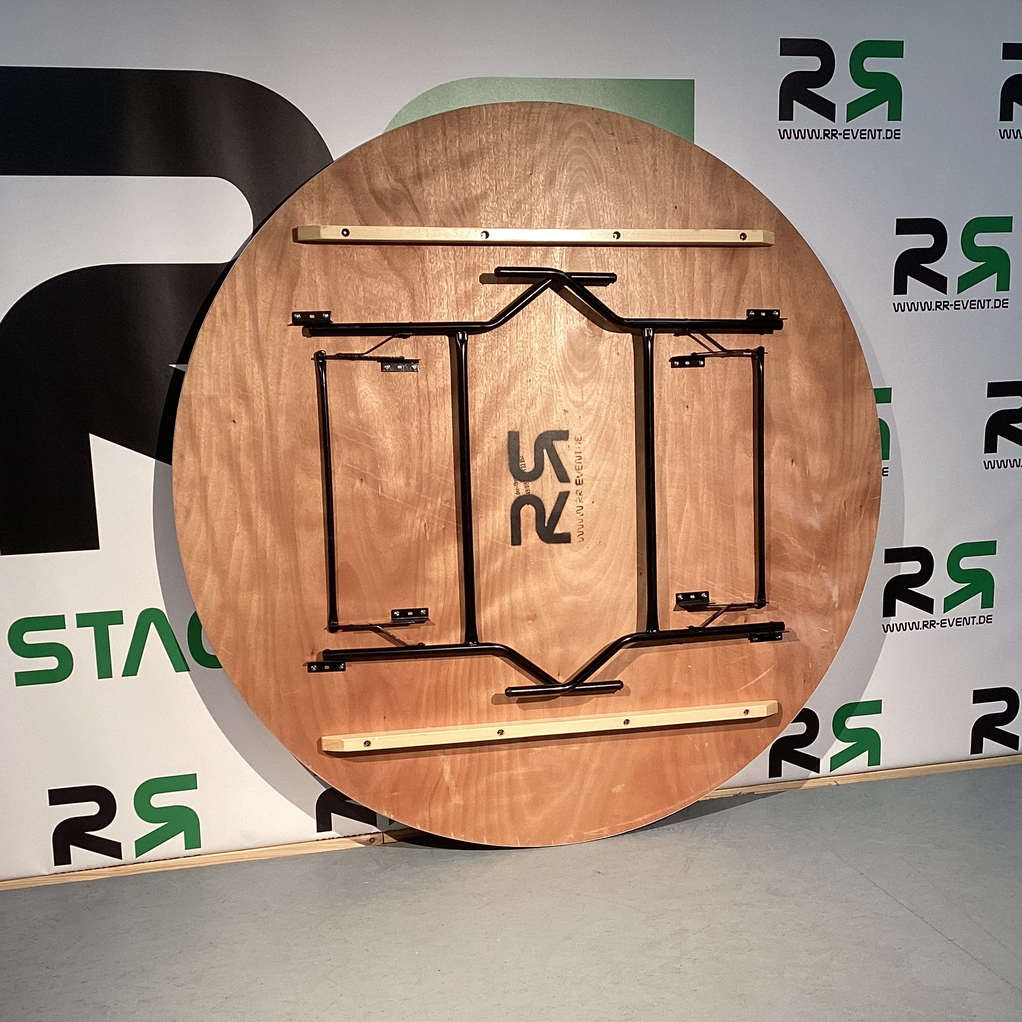 Runder Tisch, Hochzeitstisch, Bankett-Tisch 180 cm – stapelbar, klappbar – 4