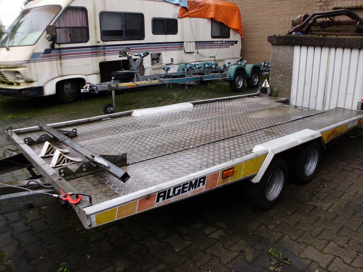 Verschiedene Transportanhänger f. Kfz. - Fahrzeugtransporter - Anhänger mit Plane – 3