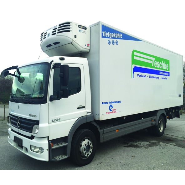 Mercedes Benz Atego 1224, Kühlkoffer, Tiefkühler, Kühlfahrzeug, mit Ladebordwand 1500 kg Nutzlast zur Langzeitmiete, 71634 Ludwigsburg, 12 Tonner Kühllaster, Tiefkühl-LKW, Lebensmitteltransport, Kühlf