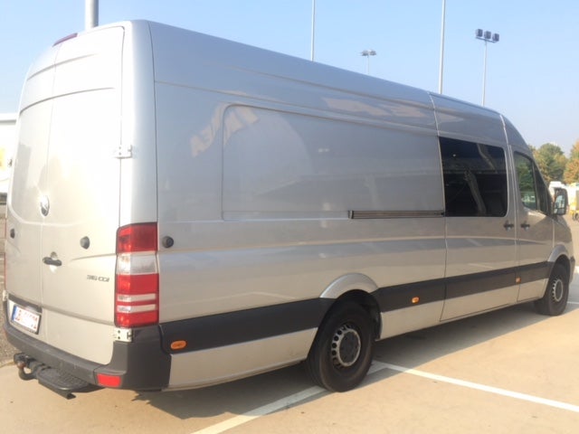 Transporter, Mercedes Benz Sprinter 313 CDI, MAXI, Extralang, Luftfederung, zur Langzeitmiete, Kastenwagen XXL, 3,5 Tonnen – 3
