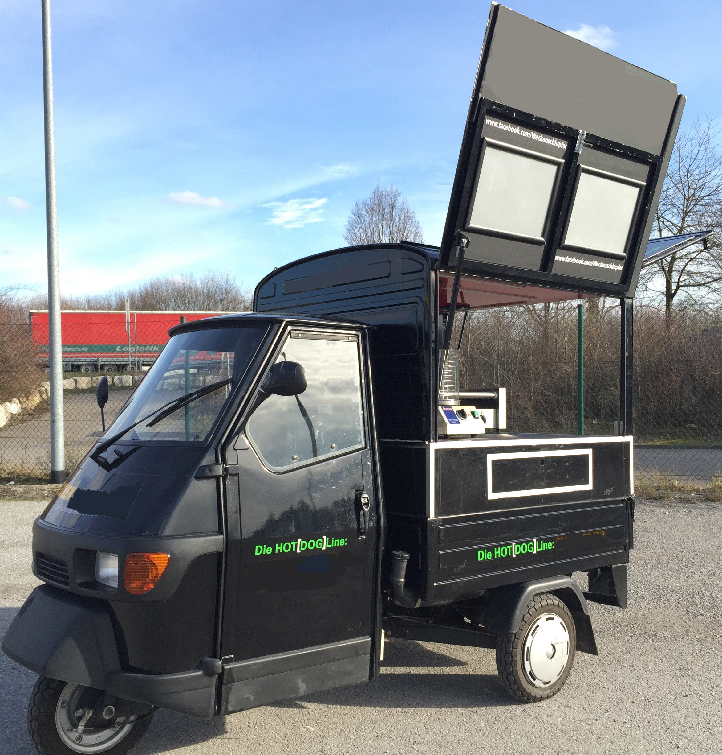 Piaggo Ape, HOTDOGWAGEN. IMBISSWAGEN, MINI FOODTRUCK