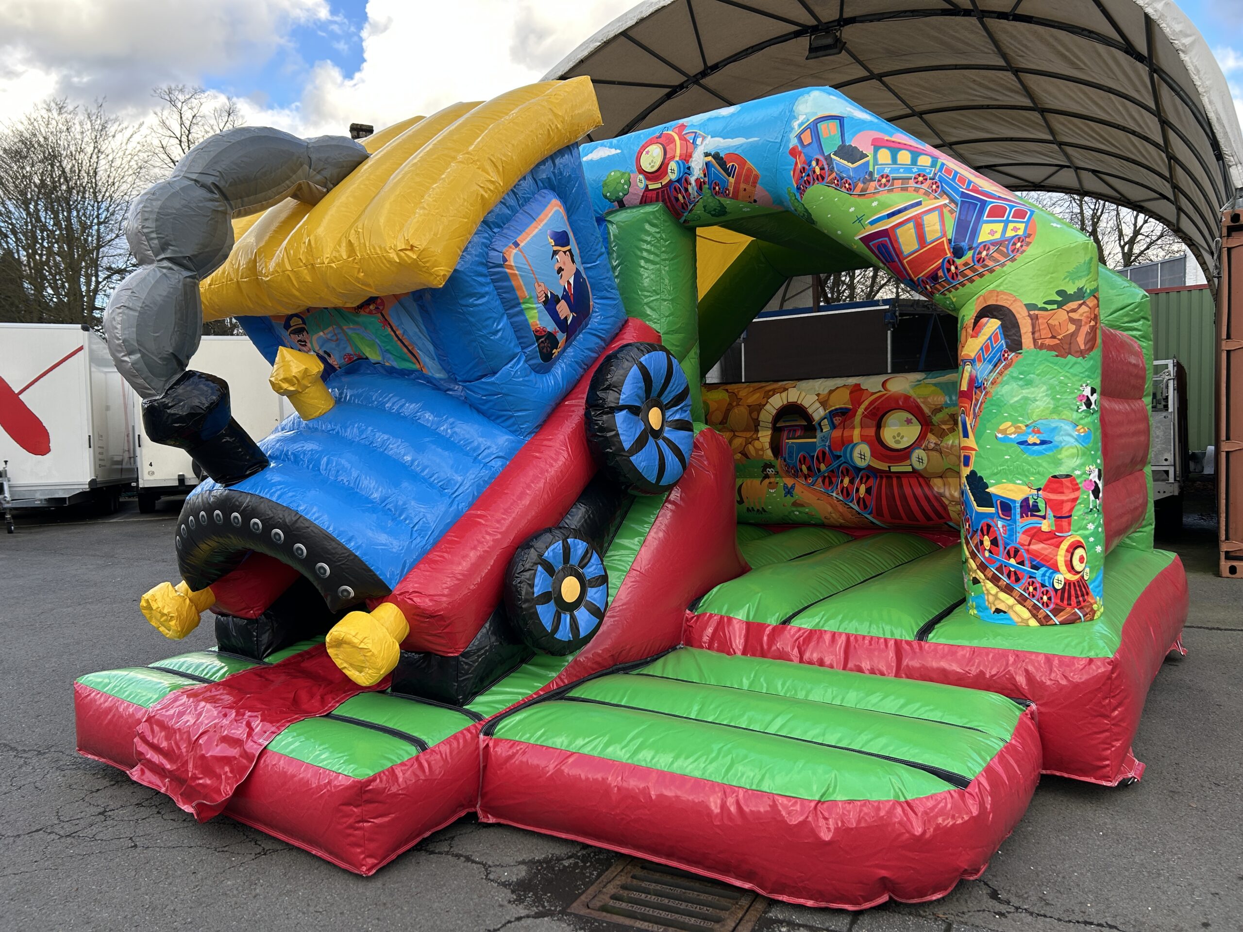 Hüpfburg Dampflok mieten bei Xtreme Events