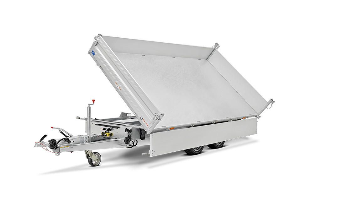 Humbaur HTK 3000.31 Dreiseitenkipper mit Blechaufsatz mieten – 3.000 kg, ab 60 €/Tag – 2