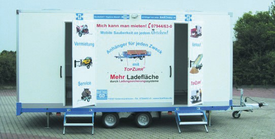 Barthau WC 1351/2 WC-Anhänger mieten – 1.350 kg, ab 80 €/Tag