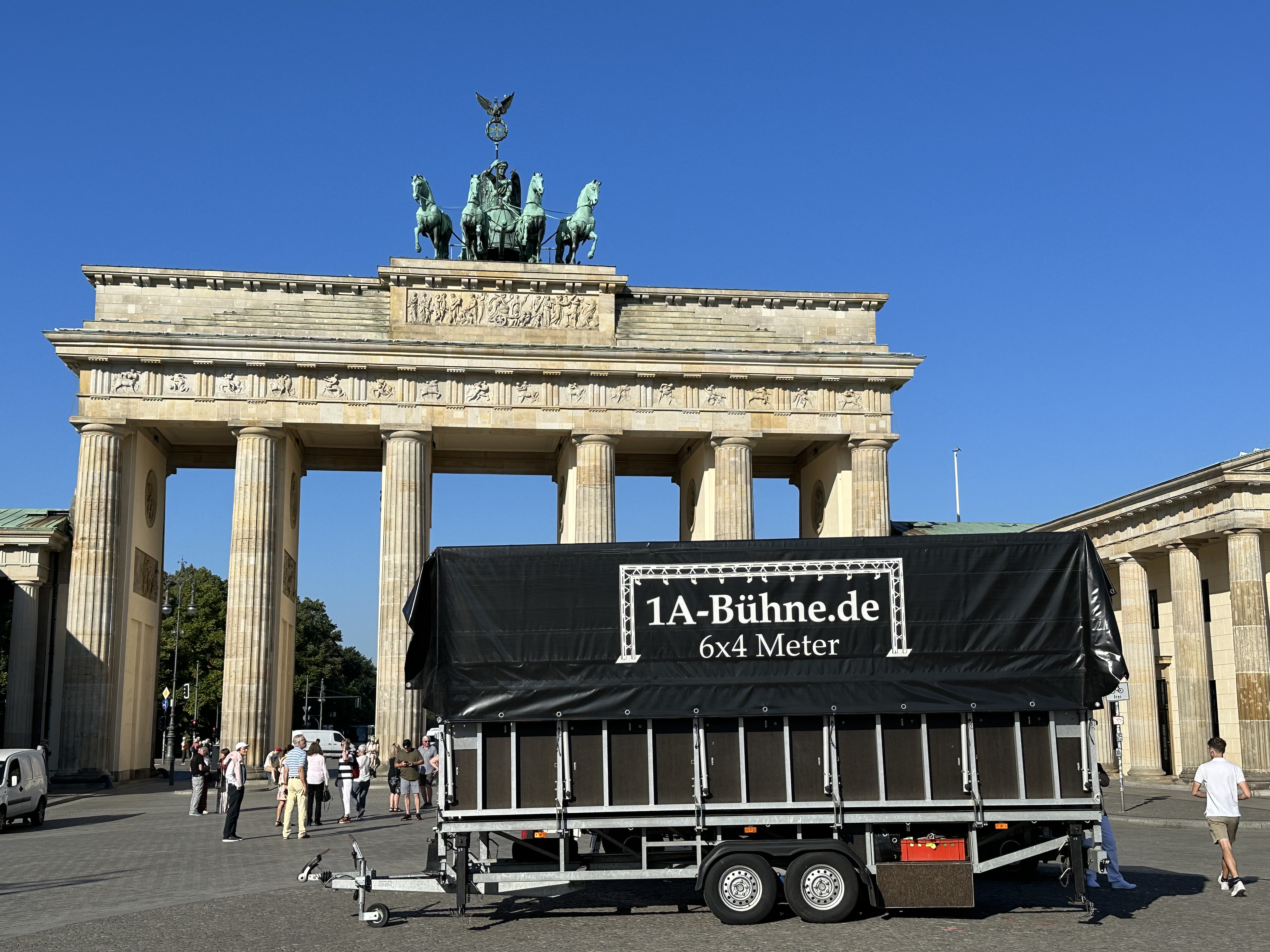 6x4m Veranstaltungsbühne / Mobile Trailer Bühne / – 3