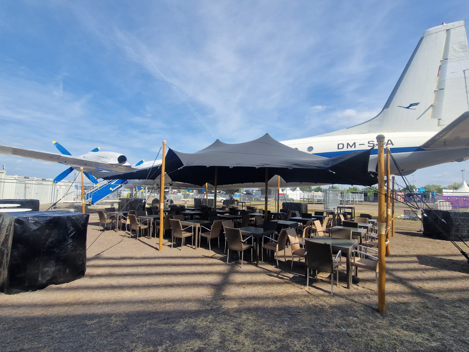 Flexzelt 7,5 × 10m | Schwarz – 3