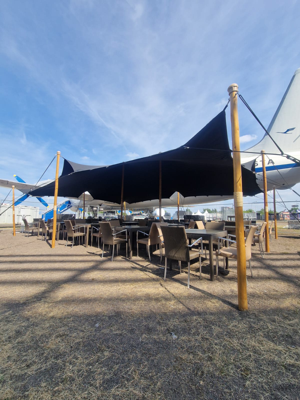 Flexzelt 7,5 × 10m | Schwarz – 2