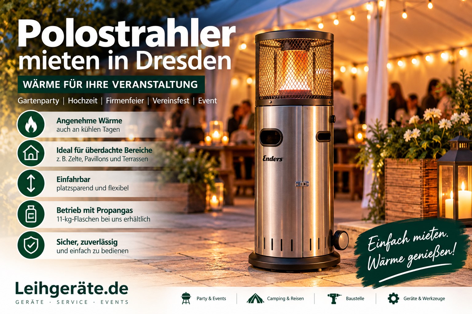 ab 25 € HEIZPILZ MIETEN IN DRESDEN – VERMIETUNG & VERLEIH – 2