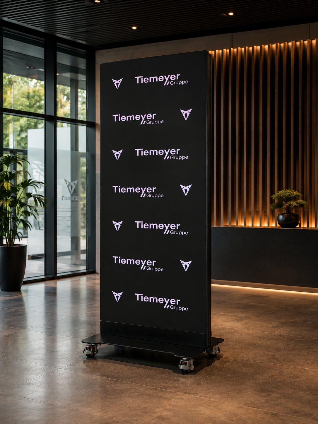 LED Poster / LED Stele 1,92 × 0,64 m – COB 1,53 mm – Digital Signage – 4