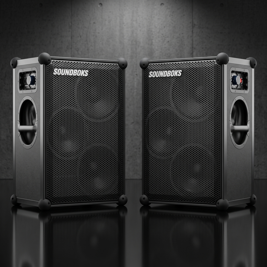 2x Soundboks 4 Akku-Lautsprecher Stereo-Set mieten – Kabelloses PA-System