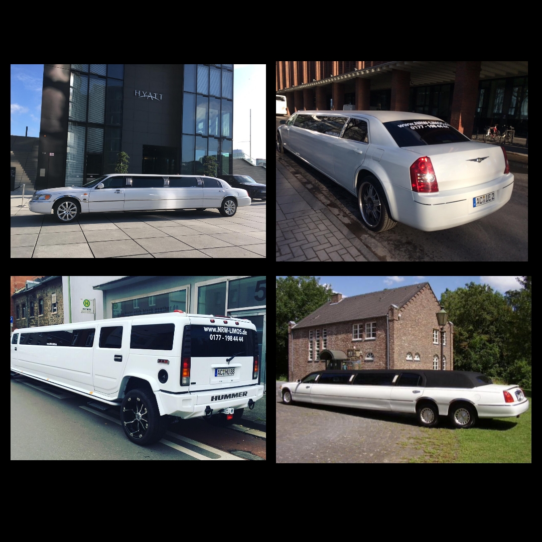 Stretchlimousine mieten Lincoln Town Car, Dodge Charger, Chrysler 300c, Hummer H2 XXXL Limos