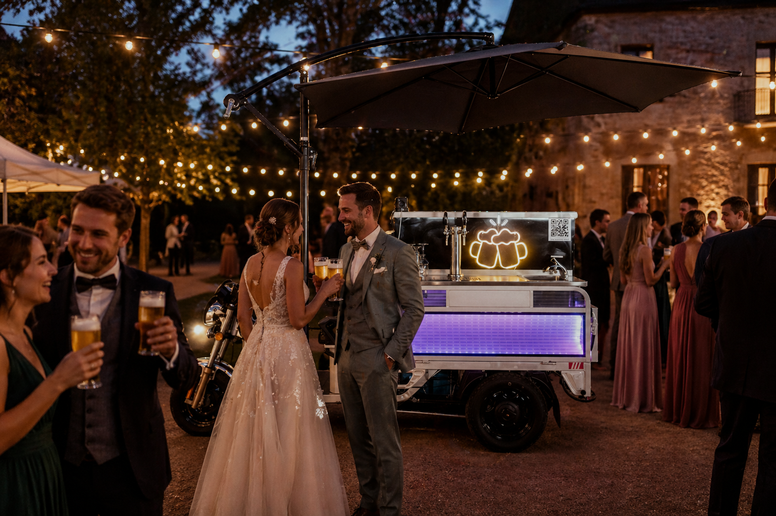 Bierwagen, Ausschankwagen, Zapfanlage, Biermobil, Bier Ape, Partymobil, Partydreirad, Schankwagen,Kühlwagen – 2