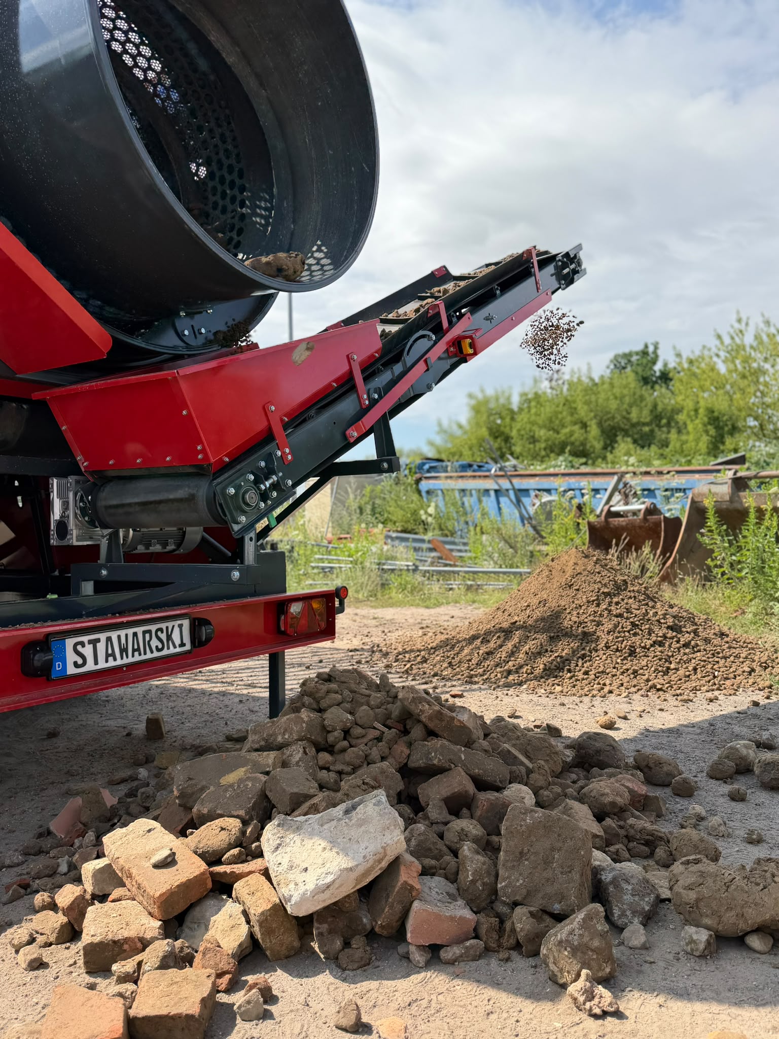 Radmobile Trommelsiebanlage easySCREEN 7000 F3 – 3