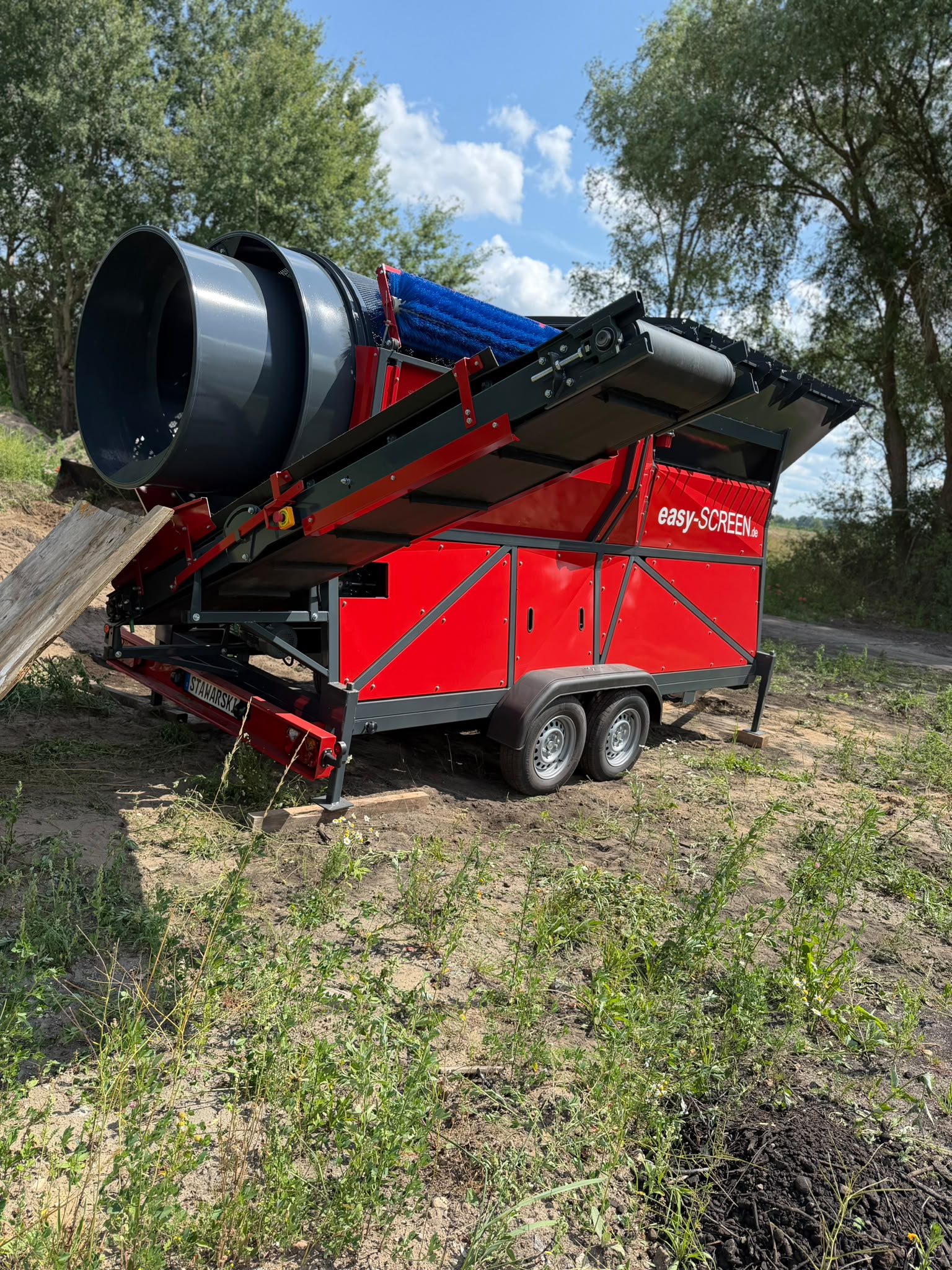 Radmobile Trommelsiebanlage easySCREEN 7000 F2 – 2